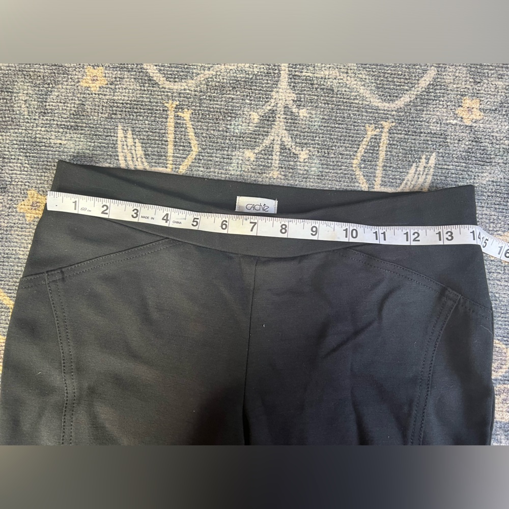 Cach Black Legging Pants With Button Details - image 4